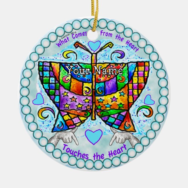Butterfly Hearts Ornament (Framsidan)