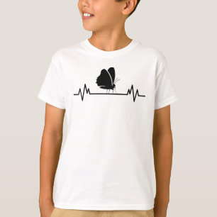 Butterfly Heartslag Funny Insekt Butterflies Gift T Shirt