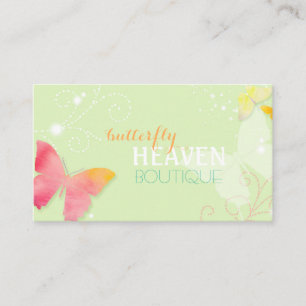 Butterfly Heaven Mode Boutique Visitkort