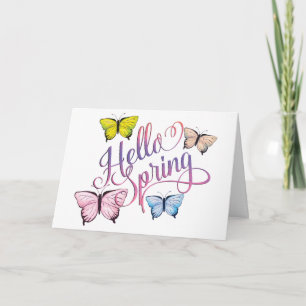Butterfly Hej Vår Kort