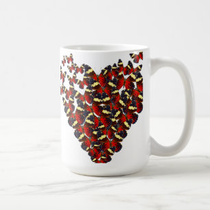 Butterfly-hjärta Kaffemugg