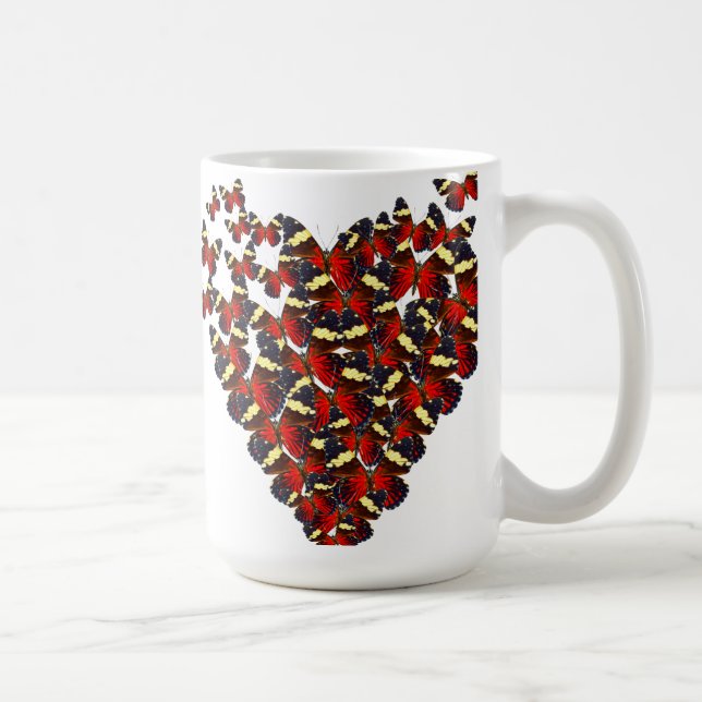 Butterfly-hjärta Kaffemugg (Höger)