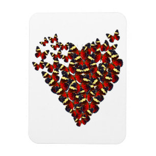 Butterfly-hjärta Magnet