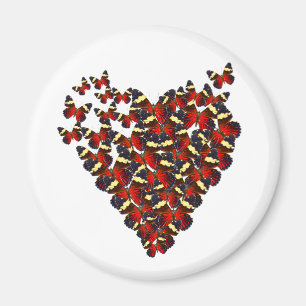 Butterfly-hjärta Magnet