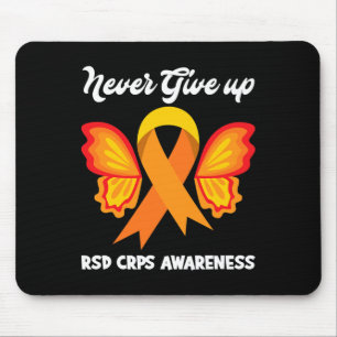 Butterfly Hope Fighter Orange Ribbon RSD CRPS Awar Musmatta