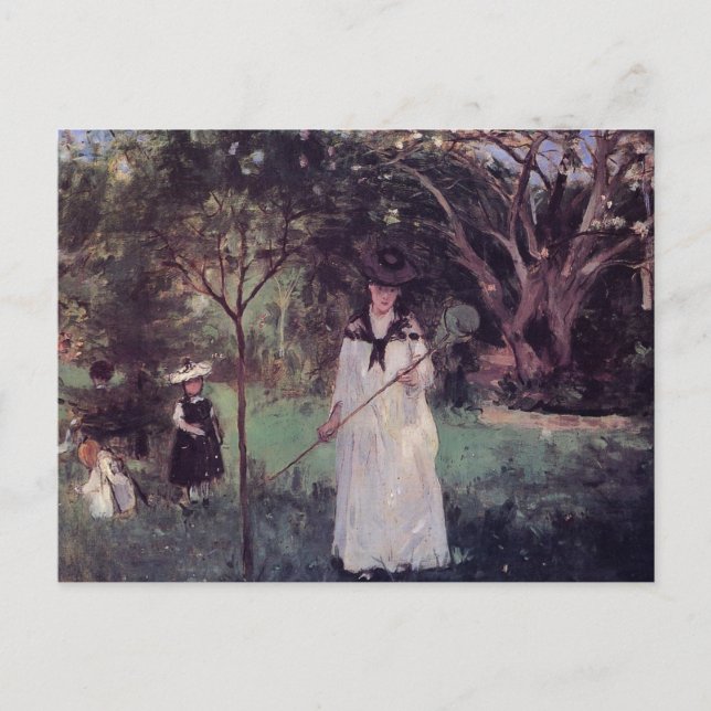 Butterfly Hunt av Berthe Morisot Postcard Vykort (Framsida)