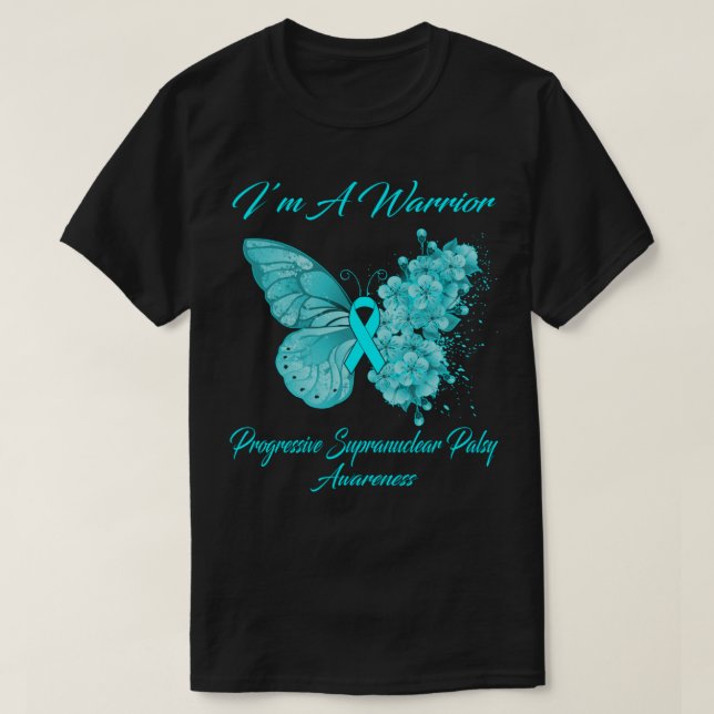 Butterfly I är en krigare progressiv supranuclear  T Shirt (Design framsida)