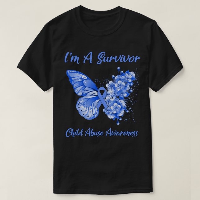Butterfly I är en Survivor Alopecia Awareness T Shirt (Design framsida)