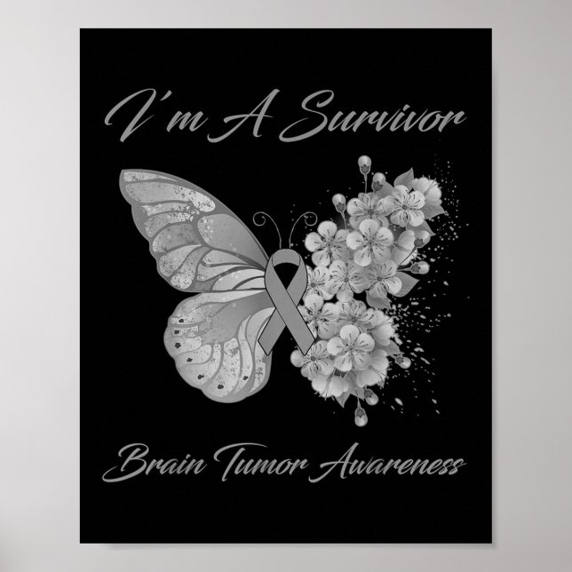 Butterfly I är en Survivor Brain Tumor Awareness Poster (Framsidan)