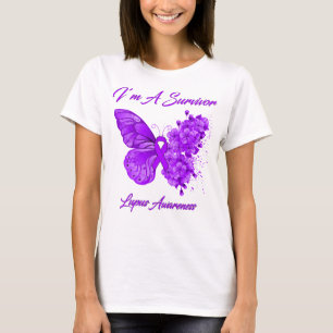 Butterfly I är en Survivor Lupus-medvetenhet T Shirt