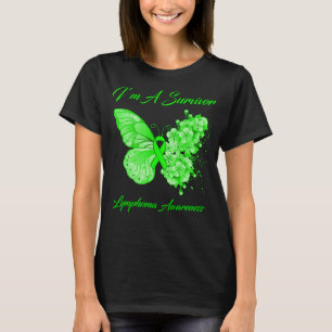 Butterfly I är en Survivor Lymphoma Awareness T Shirt