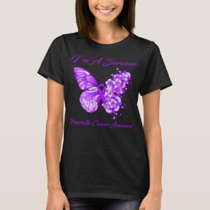 Butterfly I är en Survivor Pankreascancer T Shirt