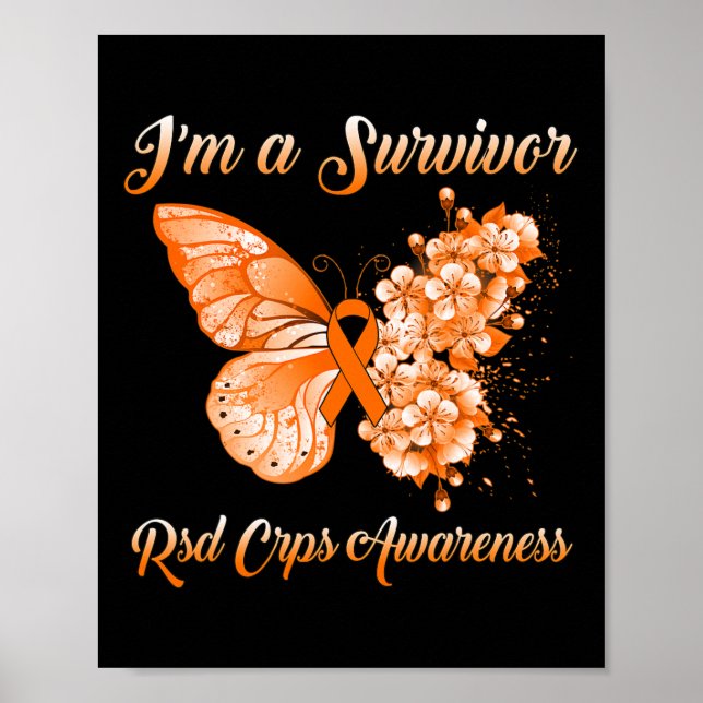 Butterfly I är en Survivor RSD Crps Awareness Poster (Framsidan)