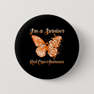 Butterfly I är en Survivor RSD CRPS-medvetenhet Knapp