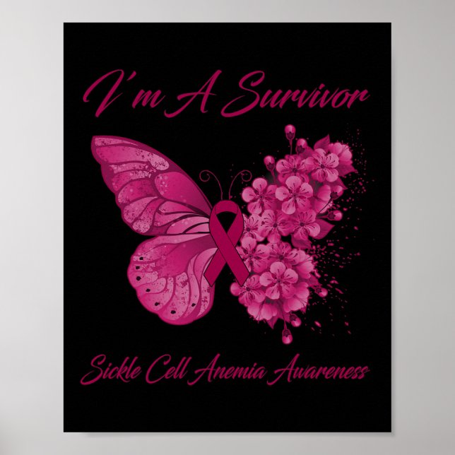 Butterfly I är en Survivor Sickle Cell Anemia Awar Poster (Framsidan)