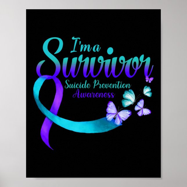 Butterfly I är en Survivor Suicide Prevention Awar Poster (Framsidan)