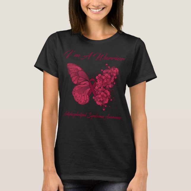Butterfly I är en Warrior Antifosfolipid Syndrome T Shirt (Framsida)