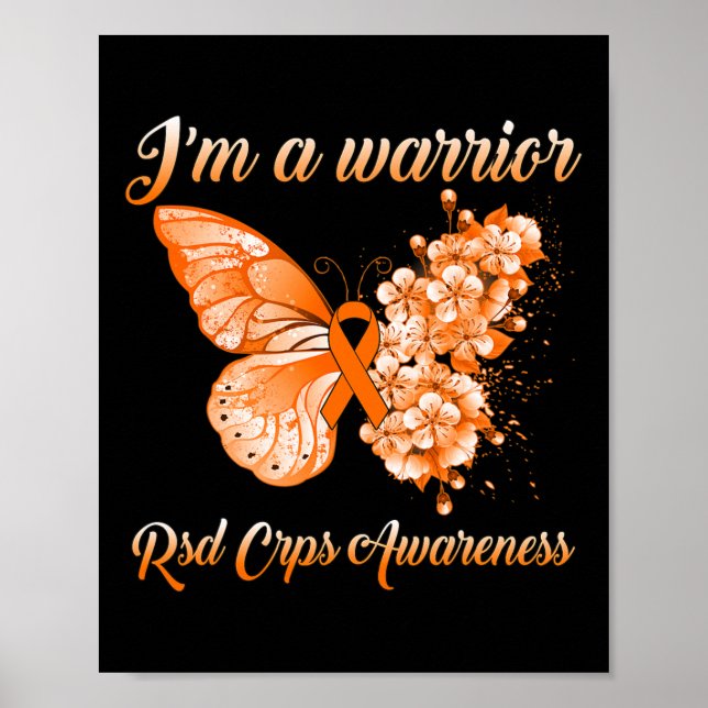 Butterfly I är en Warrior RSD CRPS-medvetenhet Poster (Framsidan)