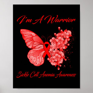 Butterfly I är en Warrior Sickle Cell Anemia Aware Poster