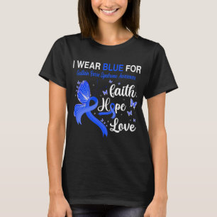 Butterfly I Bära Blue for GUILLAIN BARRE SYNDROM T Shirt