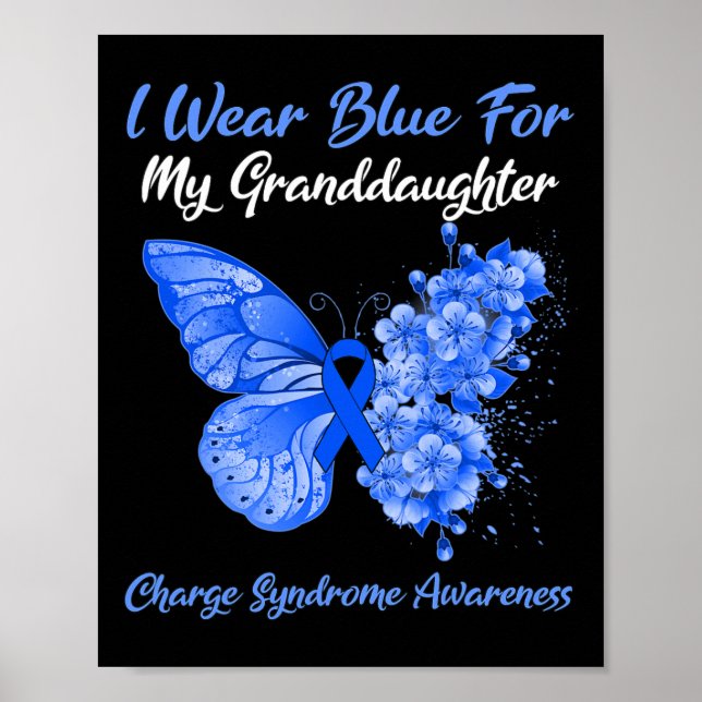 Butterfly I Bära Blue för Min mordotter Charge Poster (Framsidan)