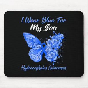 Butterfly I Bära Blue för Min son Hydrocephalus Aw Musmatta
