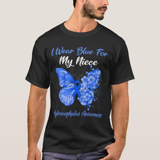 Butterfly I Bära Blue för min systerblus W T Shirt (Framsida)