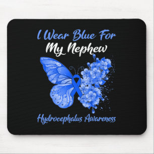 Butterfly I Bära Blue for My Nephew Hydrocephalus Musmatta