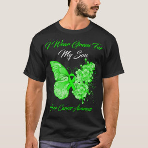 Butterfly I Bära Grönt för min son Liver Cancer Aw T Shirt
