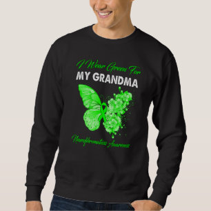 Butterfly I Bära Grönt för mormor Neurofibroma Lång Ärmad Tröja