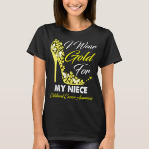 Butterfly I Bära Guld för min systerbarndom T Shirt