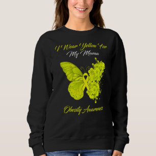 Butterfly I Bära Gult för min Mamma Obesity Awaren T Shirt