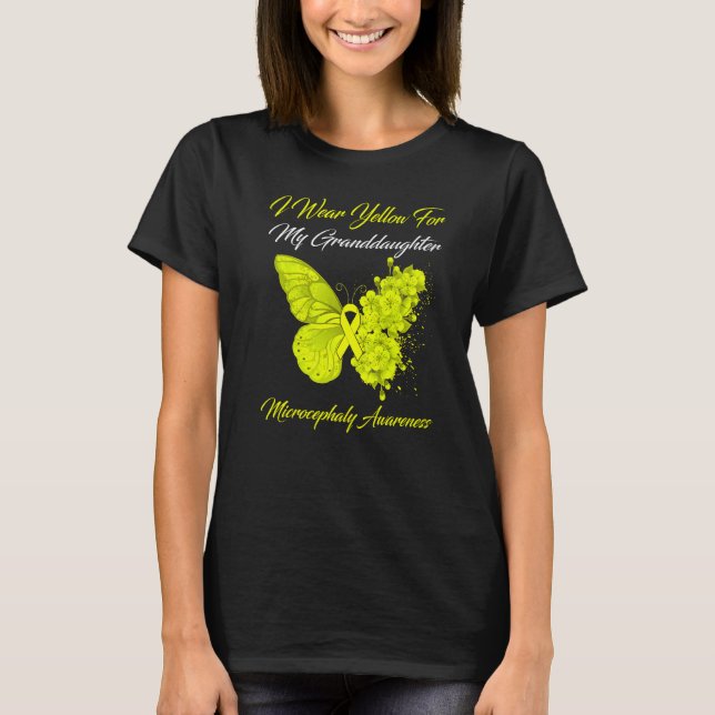 Butterfly I Bära Gult för min mordotter Micro T Shirt (Framsida)