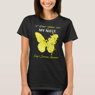 Butterfly I Bära Gult för min Niece Ewing's Sarco T Shirt