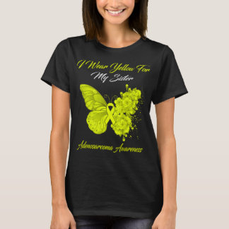 Butterfly I Bära Gult för min syster Adenosarkom T Shirt