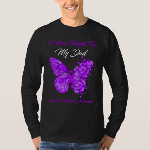 Butterfly I Bära Lila för min Domestic Violen Papp T Shirt