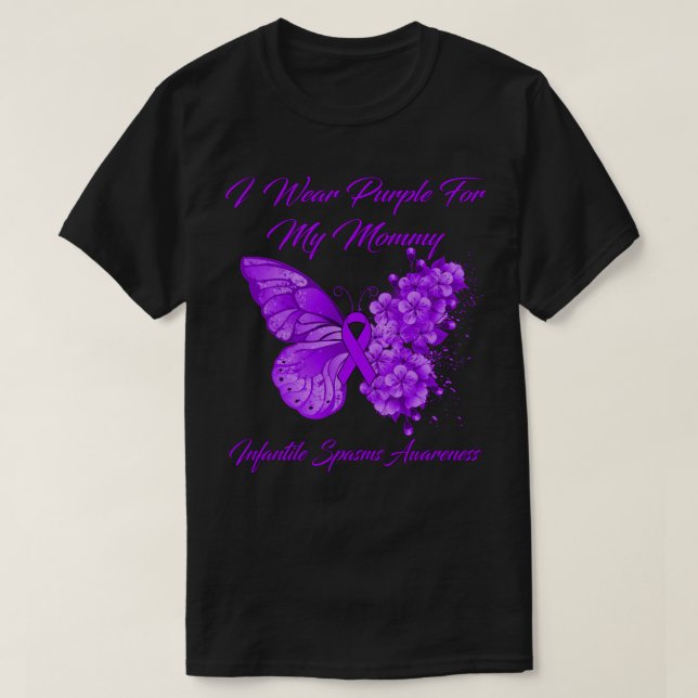 Butterfly I Bära Lila för min Mamma Infantile Spa T Shirt (Design framsida)