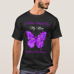 Butterfly I Bära Lila för min Mamma Ulcerative Col T Shirt