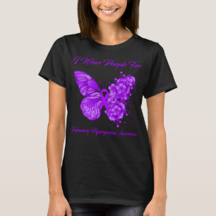 Butterfly I Bära Lila för pulmonell hypertension T Shirt
