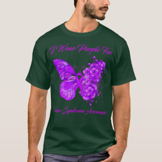 Butterfly I Bära Lila for Turner Syndrome Awaren T Shirt