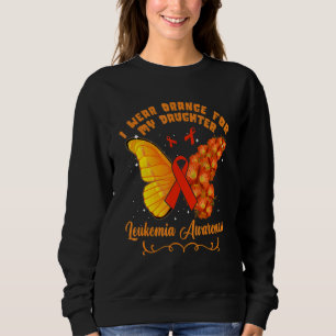 Butterfly I Bära Orange för min dotter Leukemi A T Shirt