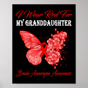 Butterfly I Bära Red för min mordotter Brain Poster