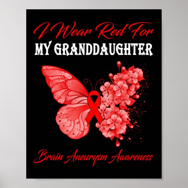 Butterfly I Bära Red för min mordotter Brain Poster (Framsidan)