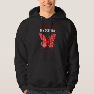 Butterfly I Bära Red för min syster Brain Aneurysm Hoodie