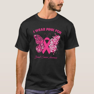 Butterfly I Bära Rosa for Breast Cancer Awareness T Shirt