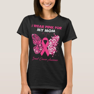 Butterfly I Bära Rosa för min Mamma-bröstcancer T Shirt