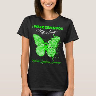 Butterfly I-Bärans Grönt för mitt Moster-navelsynd T Shirt