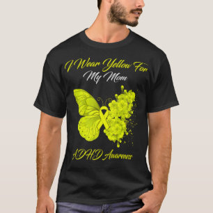 Butterfly I-Bärans Gult för min ADHD-medvetenhet i T Shirt