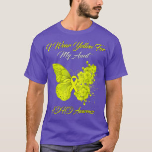 Butterfly I-Bärans Gult för min ADHD-medvetenhet i T Shirt