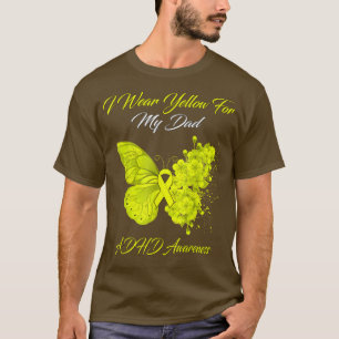 Butterfly I-Bärans Gult för min ADHD-medvetenhet i T Shirt